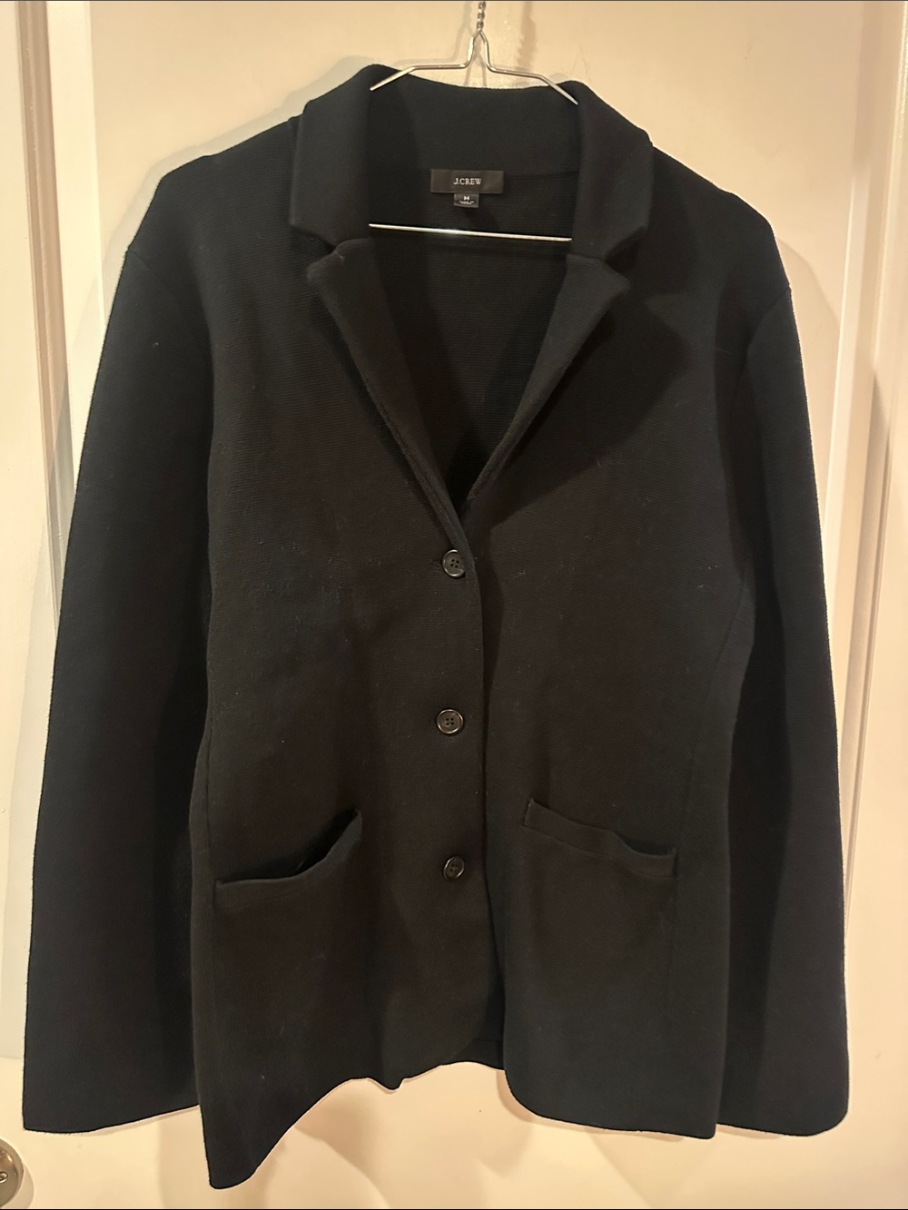 J. Crew Black Knit Blazer Jacket